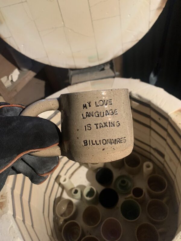 MY LOVE LANGUAGE IS TAXING BILLIONAIRES mug