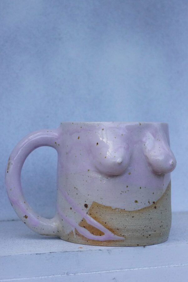 boob mug - lilac