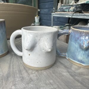 boob mug - white