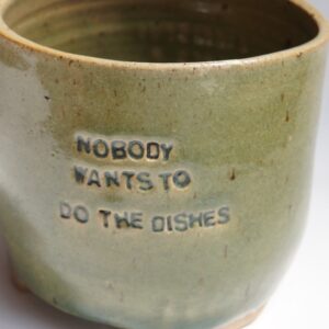 Cutlery drainer 'everybody wants a revolution but nobody wants to do the dishes'