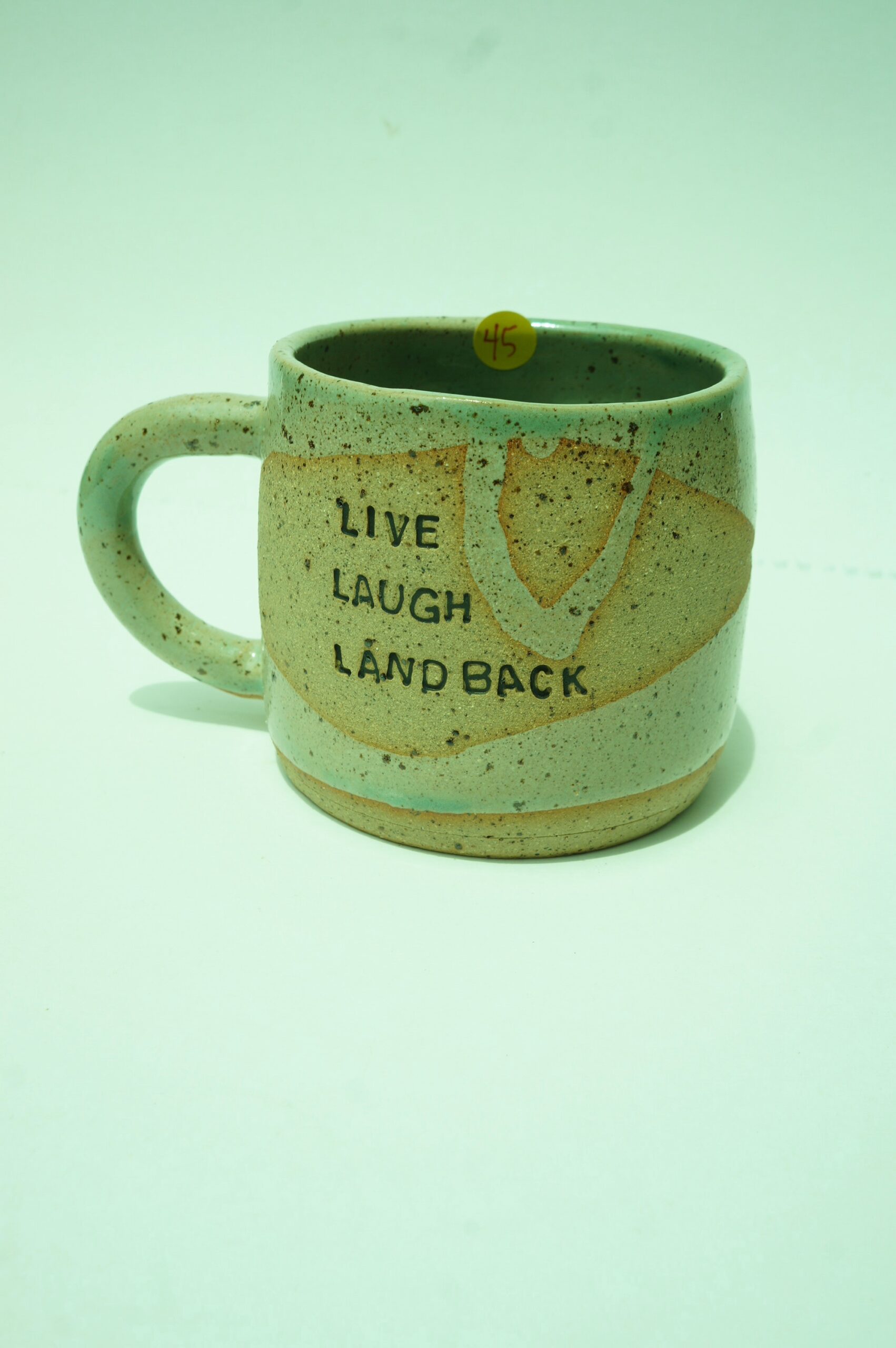 LIVE LAUGH LAND BACK green