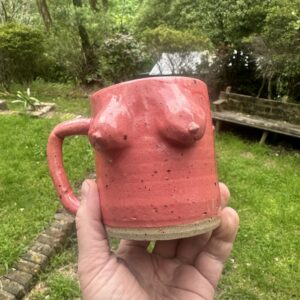 Pink boobs mug