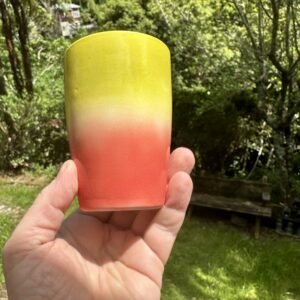 Pink & green tumbler